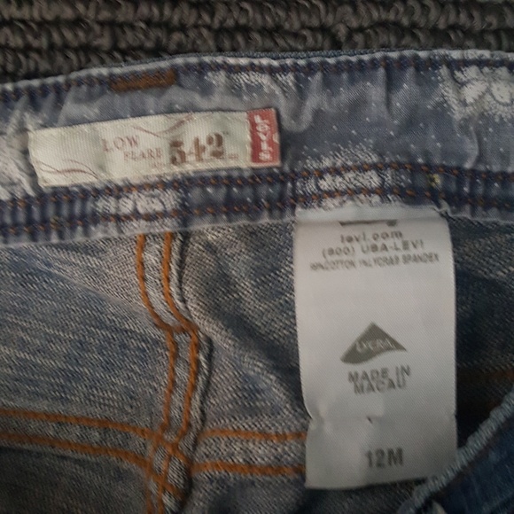Levi's Low flare 542 size 12M - Picture 2 of 4